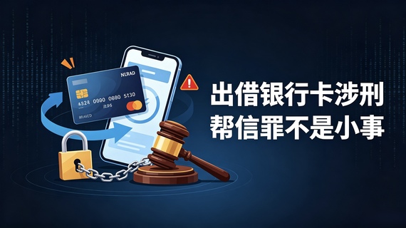 帮信罪不是小事，出借银行卡即涉刑