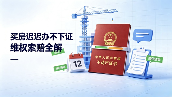 买房迟迟办不下证，维权索赔全解
