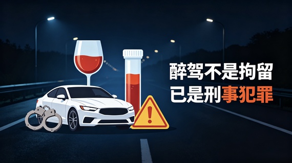 醉驾不等于拘留，已是纯正刑事犯罪