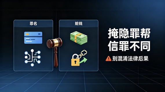 掩隐罪和帮信罪有区别，别傻傻混淆