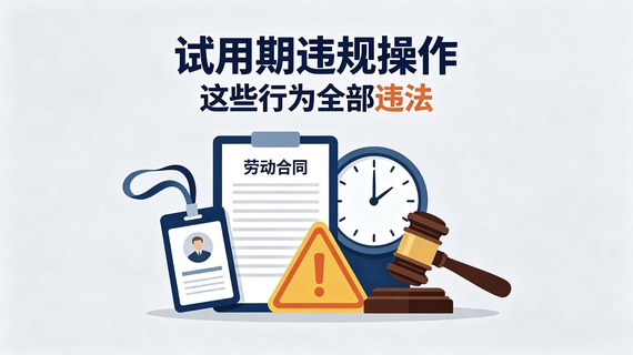 试用期违规操作，这些行为全部违法