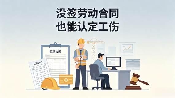 没签劳动合同，也能认定工伤
