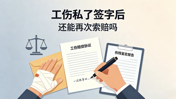 工伤私了签字后，还能再次索赔吗