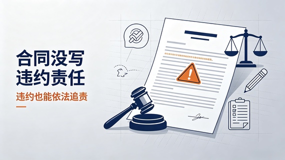 合同没写违约责任，违约了怎么追责