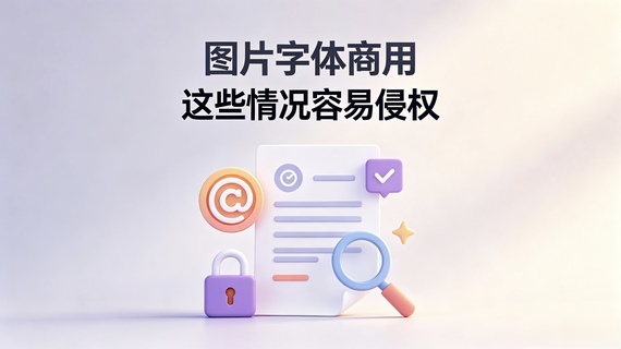 图片字体商用，极易侵权