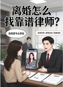 老公出轨，我要离婚怎么找靠谱律师？离婚律师挑选指南