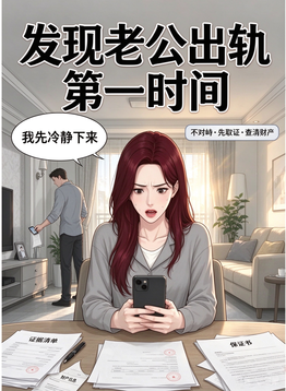 发现老公出轨第一时间的正确做法？婚姻律师建议收好