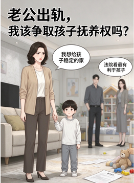 老公出轨，我决定离婚，该不该争取孩子抚养权？法律专业解析